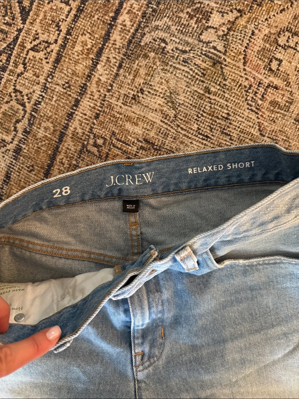 J. Crew Light Blue Denim Cutoff Shorts with Frayed Hem